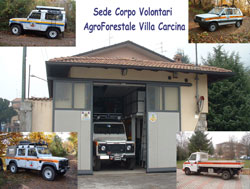 La sede del Corpo Volontari Agroforestale